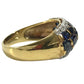 jewelry K18 Gold 18K S4.62ct D0.17% Diamond Sapphire Accessory Jewelry Ring K18 Yellow Gold Gold Used