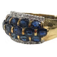 jewelry K18 Gold 18K S4.62ct D0.17% Diamond Sapphire Accessory Jewelry Ring K18 Yellow Gold Gold Used
