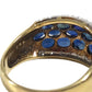 jewelry K18 Gold 18K S4.62ct D0.17% Diamond Sapphire Accessory Jewelry Ring K18 Yellow Gold Gold Used