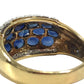 jewelry K18 Gold 18K S4.62ct D0.17% Diamond Sapphire Accessory Jewelry Ring K18 Yellow Gold Gold Used
