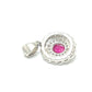 jewelry Pt900　D0.062ct R0.97ct ルビー ダイヤ ペンダントトップ Pt900 レディース シルバー