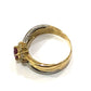 jewelry K18×Pt900 R0.33ct D0.15ct ルビー ダイヤ アクセサリー リング・指輪 K18/Pt900 レディース ゴールド