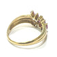 Jewelry K18 R0.54 D0.06ct Ruby Accessory Colored Stone Gemstone Ring K18 Women's Gold