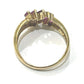 Jewelry K18 R0.54 D0.06ct Ruby Accessory Colored Stone Gemstone Ring K18 Women's Gold