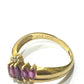Jewelry K18 R0.54 D0.06ct Ruby Accessory Colored Stone Gemstone Ring K18 Women's Gold