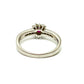 jewelry Pt900 R0.30ct D0.24ct ルビー ハート ダイヤ アクセサリー リング・指輪 Pt900 レディース シルバー