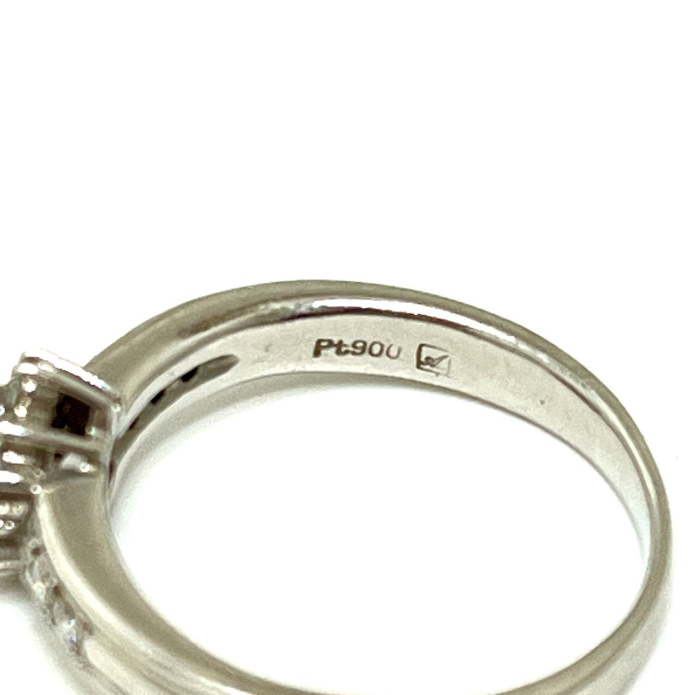 jewelry Pt900 R0.30ct D0.24ct ルビー ハート ダイヤ アクセサリー リング・指輪 Pt900 レディース シルバー