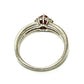 jewelry Pt900 R0.30ct D0.24ct ルビー ハート ダイヤ アクセサリー リング・指輪 Pt900 レディース シルバー
