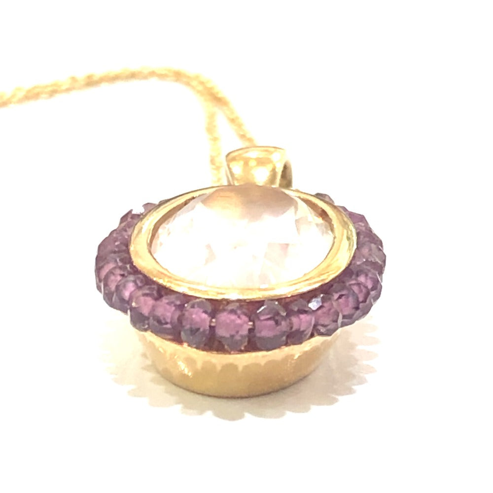 jewelry K18PG ビジュー アメジスト チェーン ネックレス K18PG レディース ピンクゴールド ゴールド