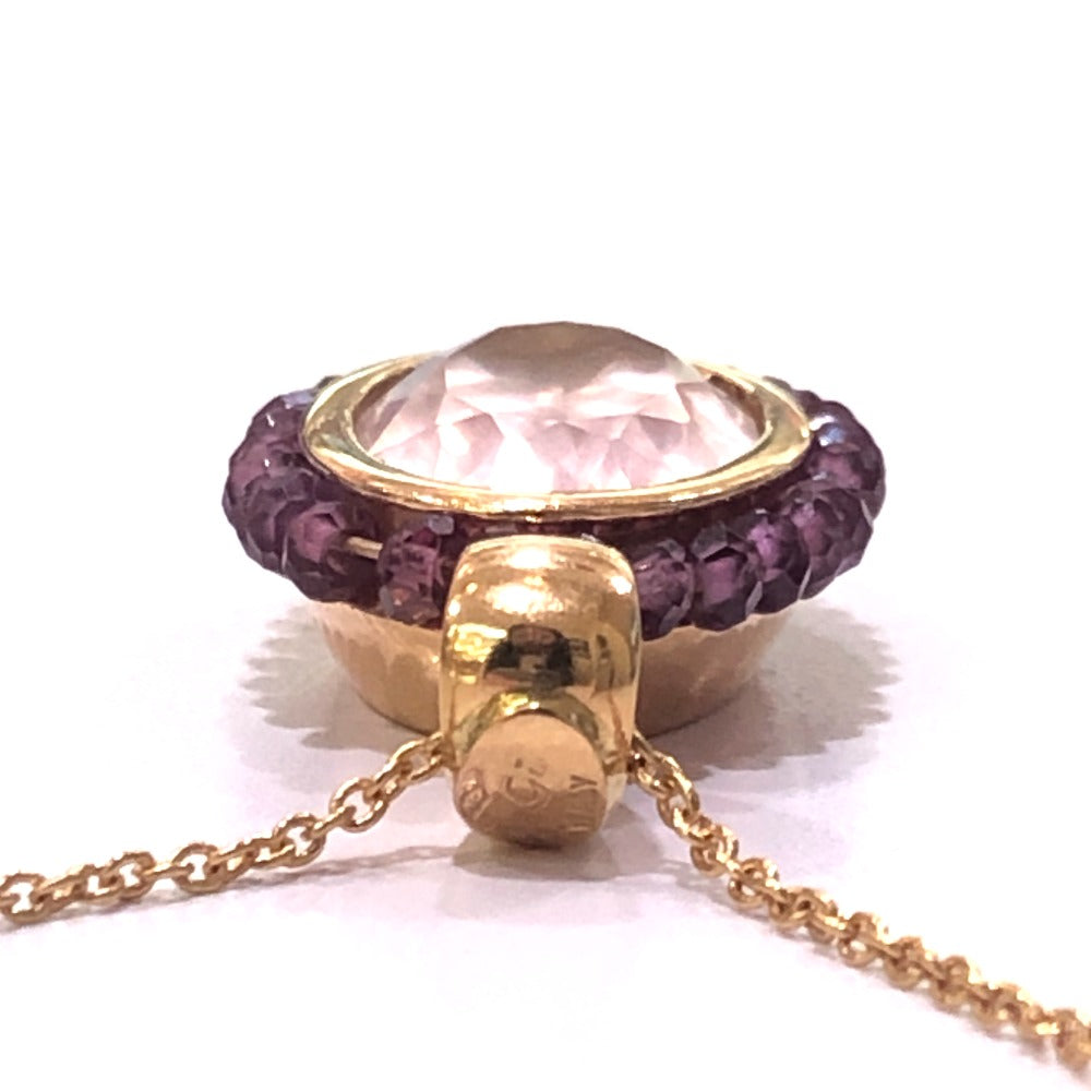 jewelry K18PG ビジュー アメジスト チェーン ネックレス K18PG レディース ピンクゴールド ゴールド