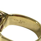 jewelry K18 Gold 18K K18 Garnet 7.99ct D0.07ct Diamond Accessory Jewelry Ring K18 Yellow Gold Gold Used