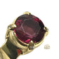 jewelry K18 Gold 18K K18 Garnet 7.99ct D0.07ct Diamond Accessory Jewelry Ring K18 Yellow Gold Gold Used