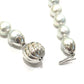 jewelry K18 Gold Setting Baroque Pearl Necklace 9mm-0.4" SV925 Pierce Set Necklace Pearl / K18 Silver Used