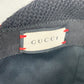 GUCCI 439029 Check Knit Cap with Pompoms, Cotton, Women's, Red