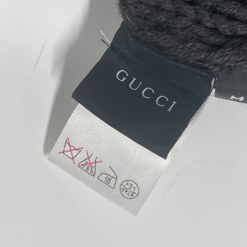 GUCCI 300052 GG ビーニー 帽子 ニット帽 ニットキャップ ニット帽 ウール レディース ブラウン - brandshop-reference