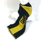 GUCCI fringe scarf, two-tone striped wool scarf, men's, black and yellow