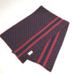 GUCCI GG Two-Tone Wool Scarf, Women's, Red