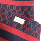 GUCCI GG Two-Tone Wool Scarf, Women's, Red