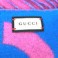 GUCCI 726526 GG Jacquard Fringe Two-Tone Wool Scarf, Women's, Pink
