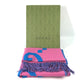 GUCCI 726526 GG Jacquard Fringe Two-Tone Wool Scarf, Women's, Pink