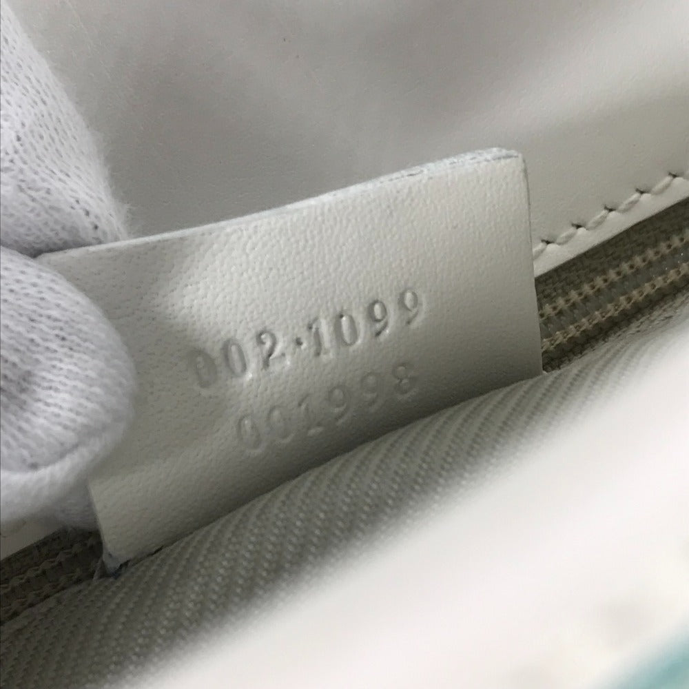 GUCCI 002・1099 ショルダーバッグ 肩掛け GG バケツ ばけつ カバン トートバッグ キャンバス/レザー レディース ブルー