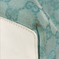 GUCCI 002・1099 ショルダーバッグ 肩掛け GG バケツ ばけつ カバン トートバッグ キャンバス/レザー レディース ブルー