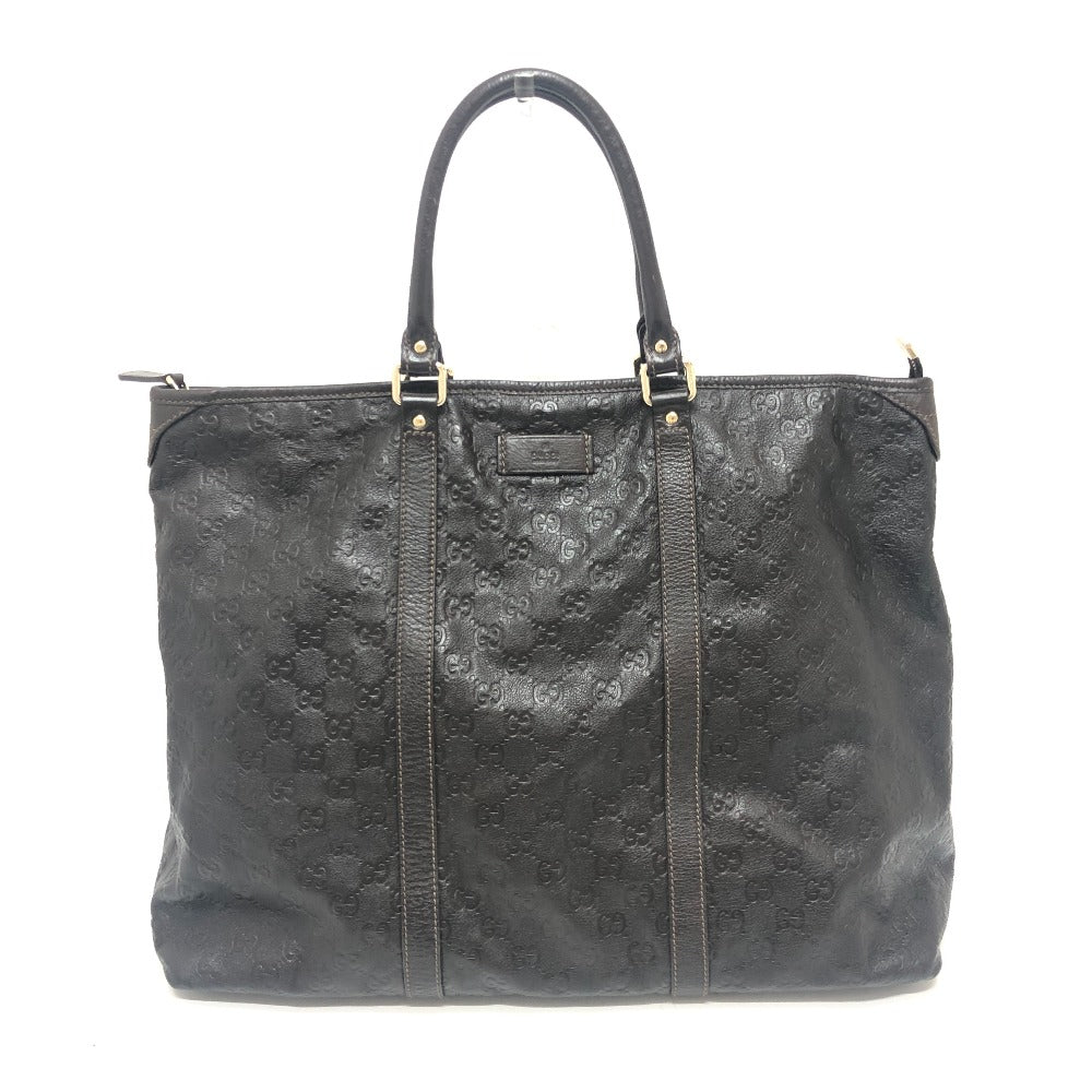GUCCI 201482 Guccissima Handbag Travel Bag Tote Bag Leather Women's Brown