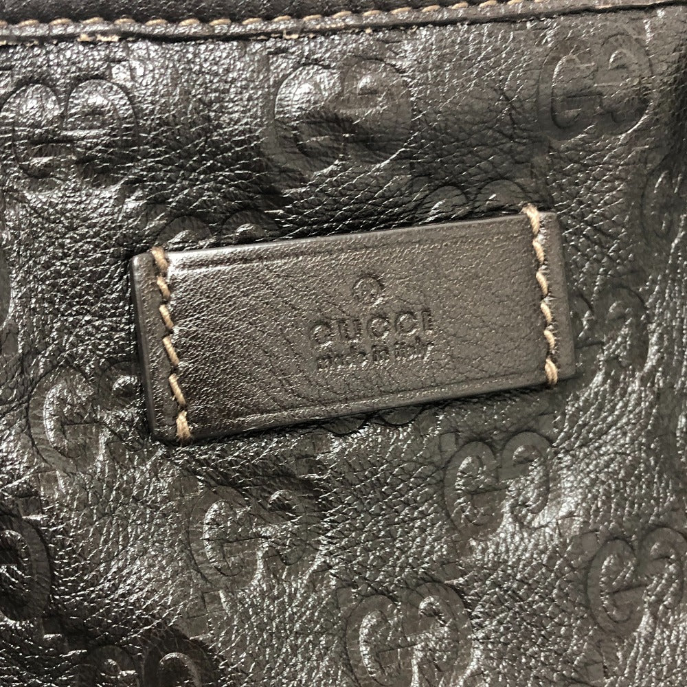 GUCCI 201482 Guccissima Handbag Travel Bag Tote Bag Leather Women's Brown