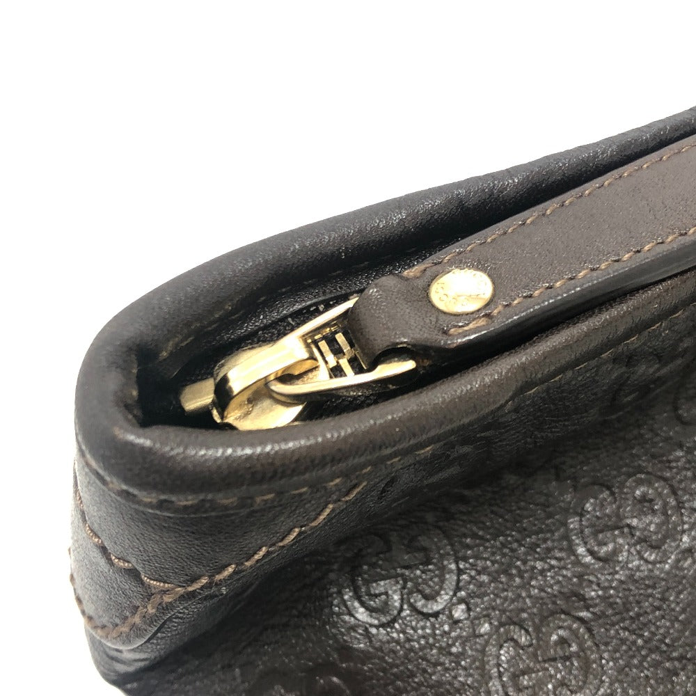 GUCCI 201482 Guccissima Handbag Travel Bag Tote Bag Leather Women's Brown