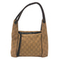 GUCCI 101333 GGCanvas Handbag, Shoulder bag, One shoulder bag Shoulder Bag Canvas Beige Used