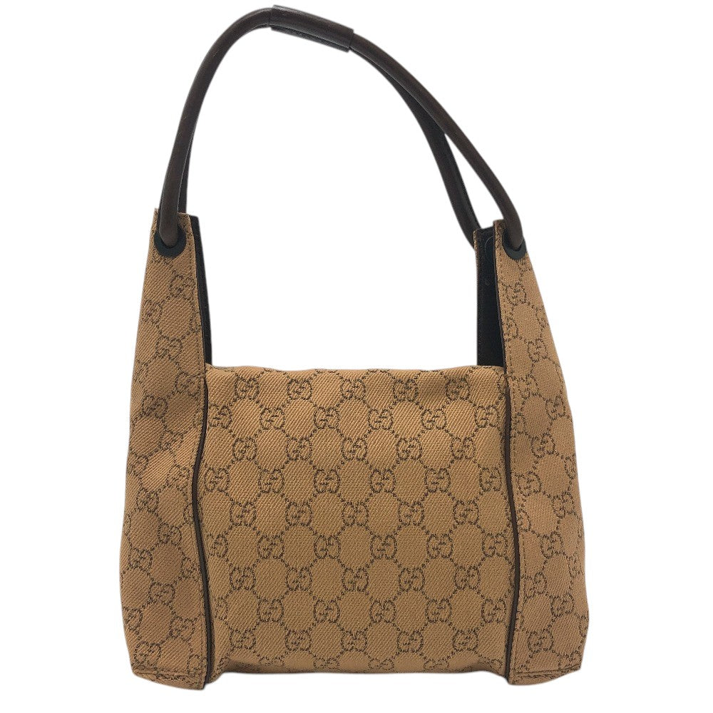 GUCCI 101333 GGCanvas Handbag, Shoulder bag, One shoulder bag Shoulder Bag Canvas Beige Used