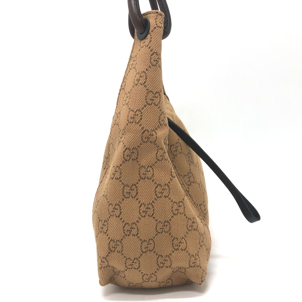 GUCCI 101333 GGCanvas Handbag, Shoulder bag, One shoulder bag Shoulder Bag Canvas Beige Used