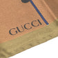 Vintage Gucci Jockey Motif Polo Scarf, Silk, Brown, Women's, Vintage Gucci Jockey Motif Fashion Accessory