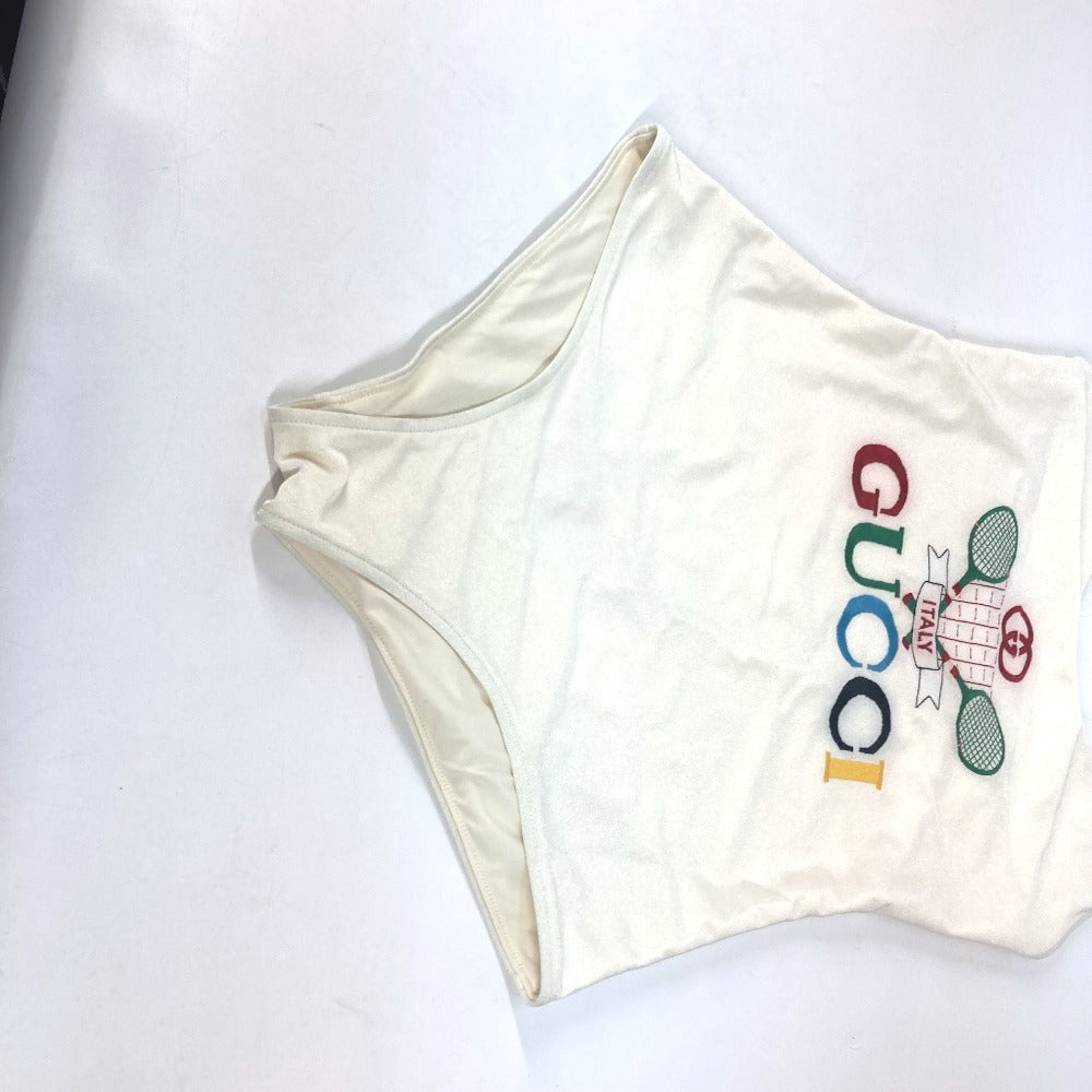 GUCCI Beachwear Logo Swimwear Apparel Swimsuit Nylon Women's White