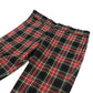 GUCCI 864U01 Checkered Sweatpants, Men's Wool, Red