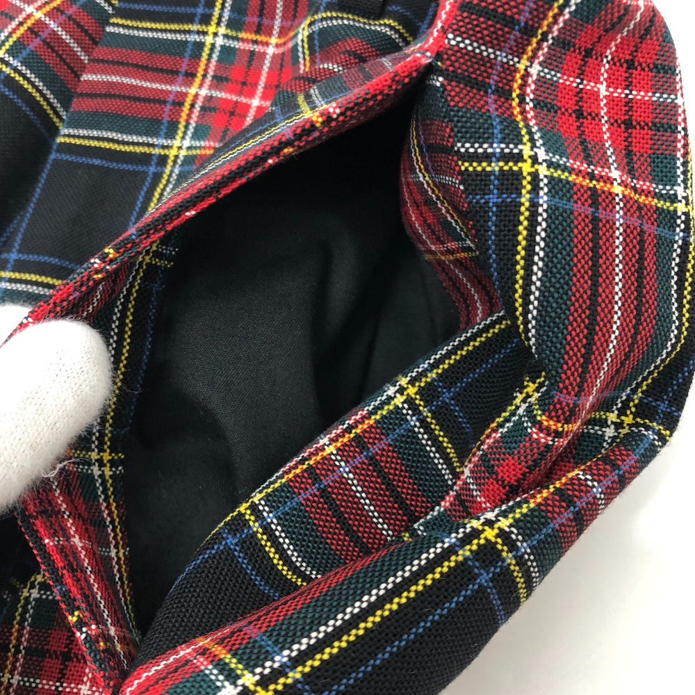 GUCCI 864U01 Checkered Sweatpants, Men's Wool, Red