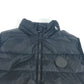 GUCCI 429855 Women's Sleeveless Down Vest with Logo and Patch, Black, Nylon