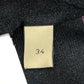 GUCCI 722304 Ribbon Flower Shirt, Apparel Top, Scarf Included, Shoulder Pads, Long Sleeve Shirt, Silk, Women's, Black
