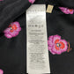 GUCCI 722304 Ribbon Flower Shirt, Apparel Top, Scarf Included, Shoulder Pads, Long Sleeve Shirt, Silk, Women's, Black