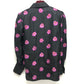 GUCCI 722304 Ribbon Flower Shirt, Apparel Top, Scarf Included, Shoulder Pads, Long Sleeve Shirt, Silk, Women's, Black
