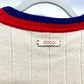 GUCCI 716348XKCQD 23SS Ribbed Crew Neck Long Sleeve Knit Top Apparel Wool Sweater Men's Beige