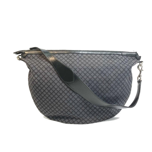 GUCCI 243308 ディアマンテ カバン 肩掛け ショルダーバッグ キャンバス レディース ブラック×グレー