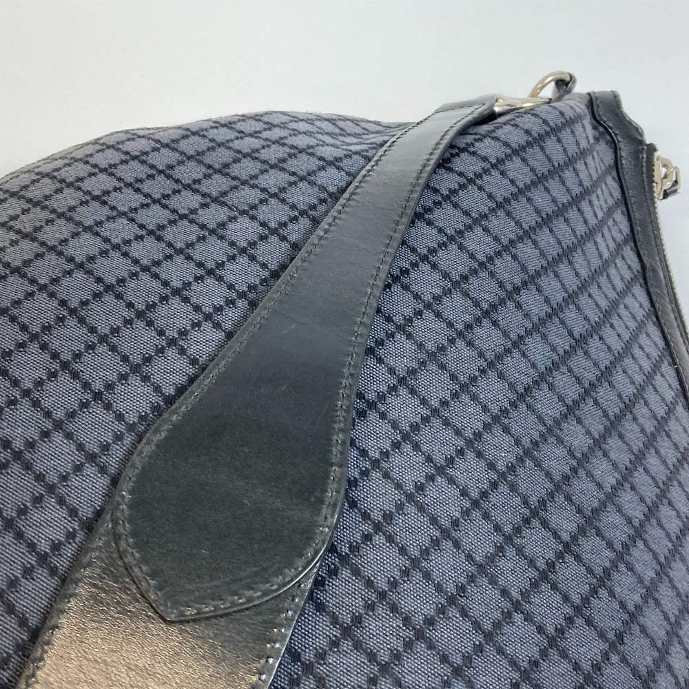GUCCI 243308 Diamante Shoulder Bag Canvas Women's Black x Gray