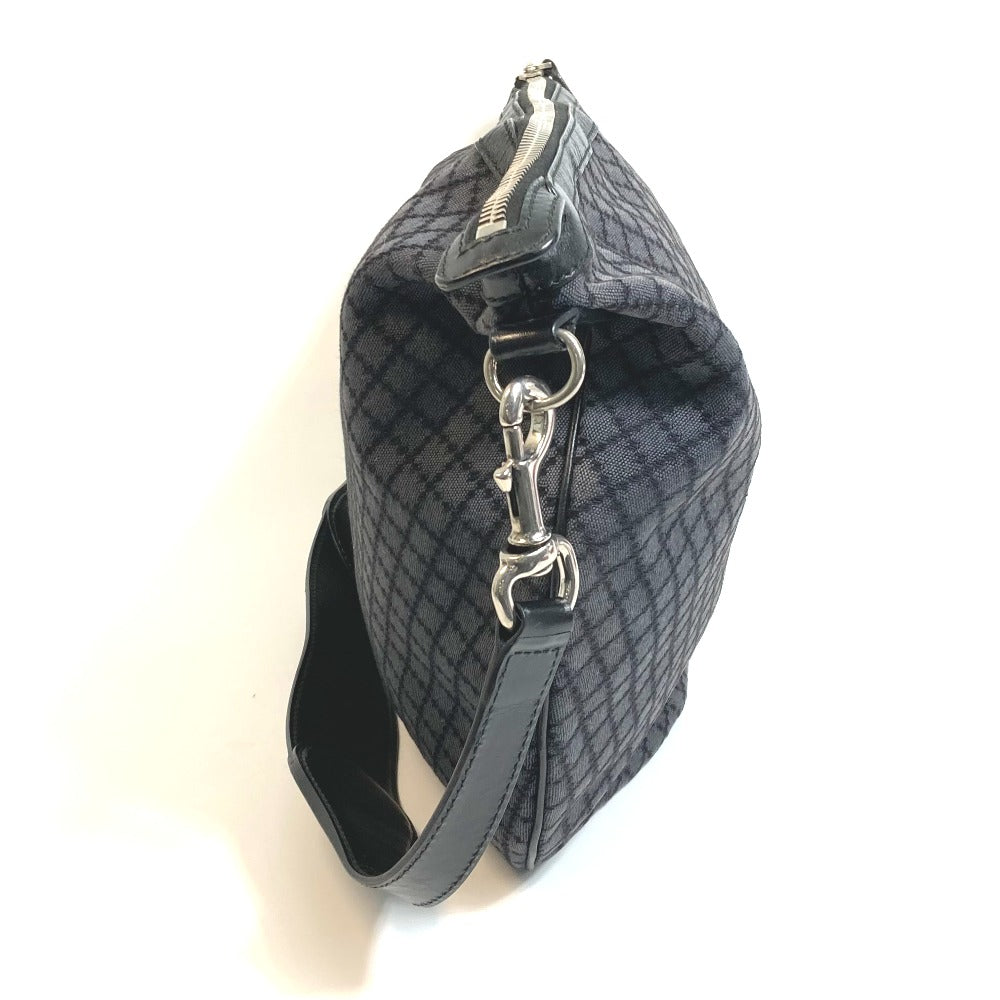 GUCCI 243308 Diamante Shoulder Bag Canvas Women's Black x Gray