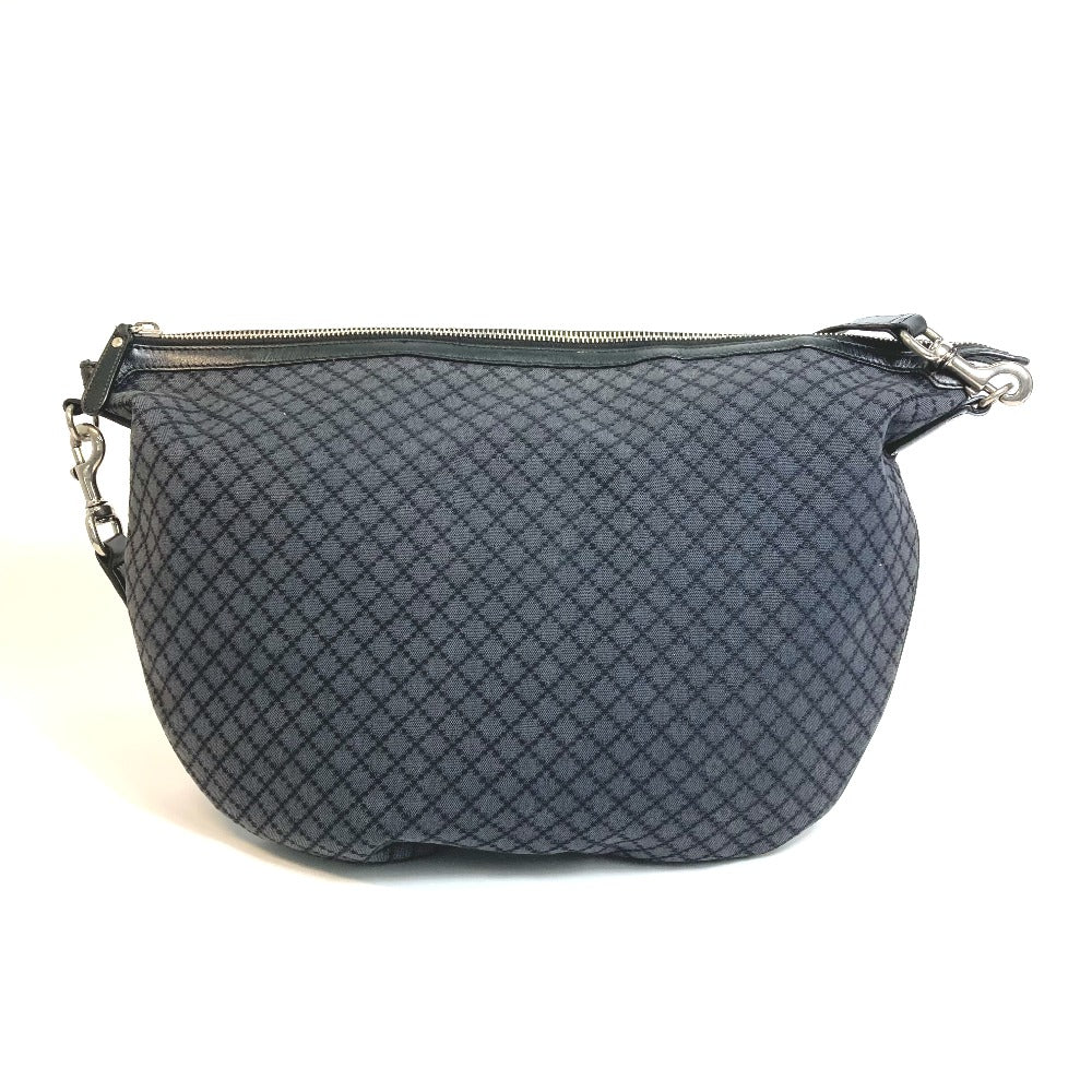 GUCCI 243308 Diamante Shoulder Bag Canvas Women's Black x Gray