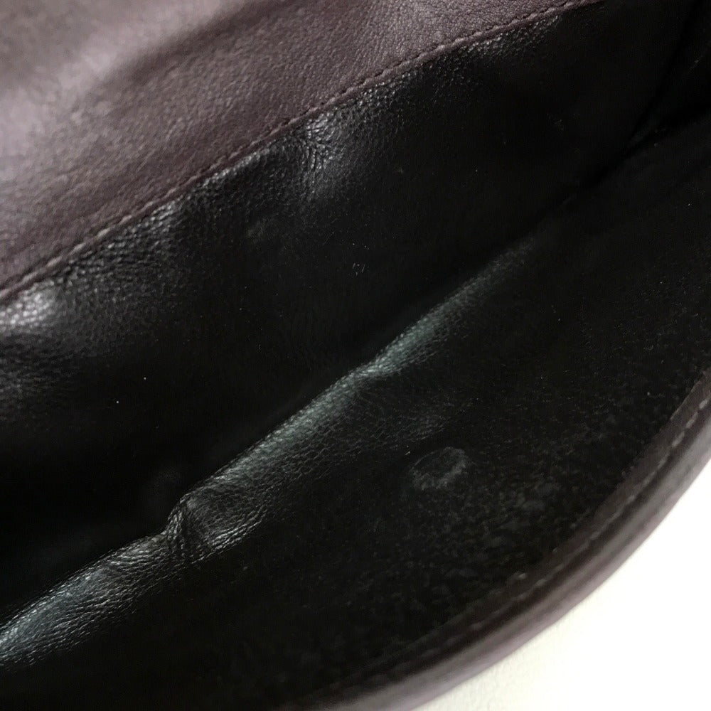 GUCCI 256933 グッチシマ MAYFAIR（メイフェア） Wホック三つ折り財布 長財布 シマレザー レディース ダークブラウン ダークブラウン