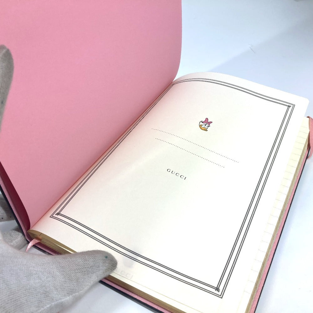 GUCCI ディズニー DISNEY コラボ デイジーダック ノート メモ帳 GGスプリーム ステーショナリー ノートブック GGスプリームキャンバス ユニセックス ピンク