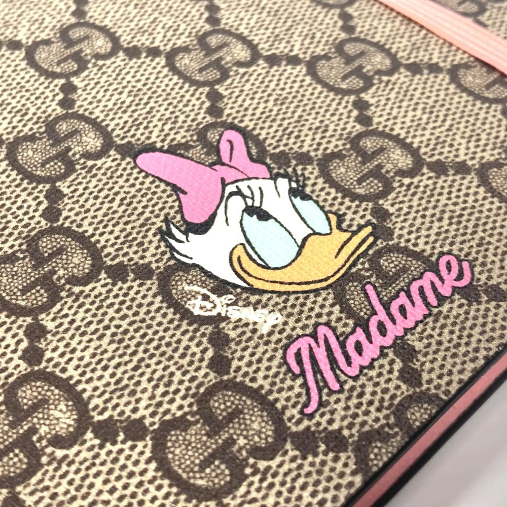 GUCCI ディズニー DISNEY コラボ デイジーダック ノート メモ帳 GGスプリーム ステーショナリー ノートブック GGスプリームキャンバス ユニセックス ピンク