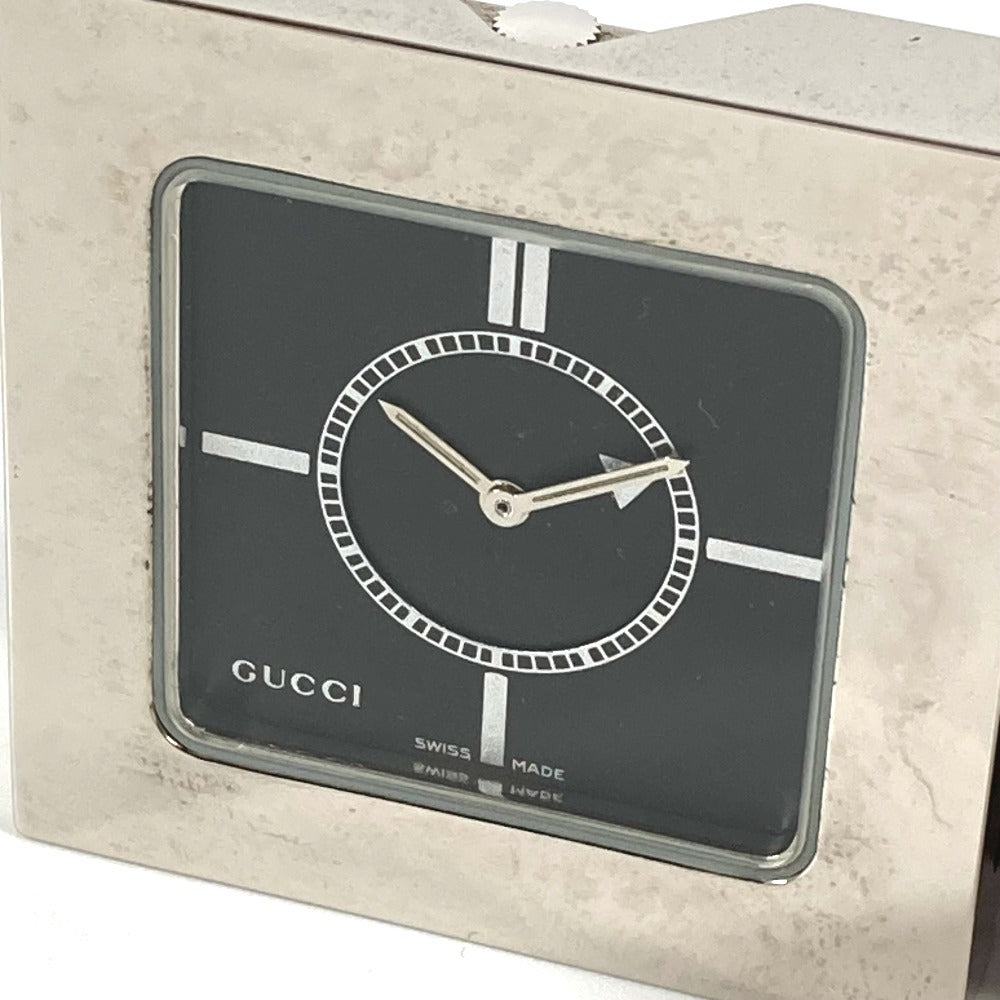 GUCCI REF0840 ロゴ トラベルウォッチ ウォッチ インテリア 置時計 SS ユニセックス シルバー
