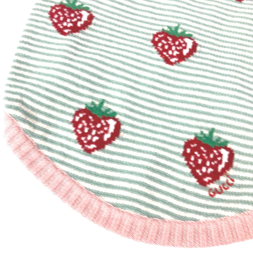 GUCCI 695740 Dog Knitwear Strawberry Pet Clothes Tops and Other Items Wool Unisex Pink